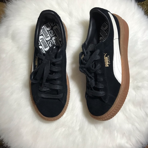 Puma Shoes - SOLD Puma Suede Platform Sneakers creepers black